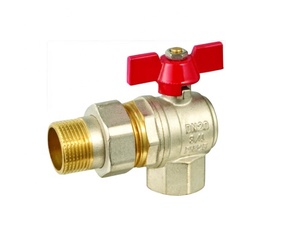 <strong>Mini</strong> Brass <strong>Ball</strong> <strong>Valve</strong> Internal/External Thread Gas Control <strong>Valve</strong> With Aluminum Butterfly Handle - Product Image 2
