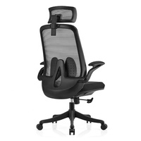 Vente en gros de chaise de bureau d'ordinateur confortable et pivotante chaise de bureau ergonomique en tissu maillé à bascule moderne et mobile de luxe