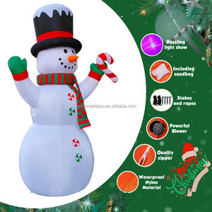 Monstruo <span class=keywords><strong>de</strong></span> nieve LED colorido <span class=keywords><strong>de</strong></span> 6 pies inflable con luces brillantes que explotan la decoración <span class=keywords><strong>de</strong></span> Navidad al aire libre - Product Image 6