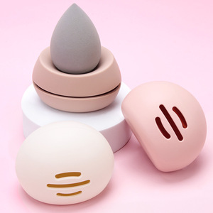 Sac de rangement pour éponge de maquillage en silicone, format voyage, pour outils cosmétiques et Beauty Blender - Product Image 1