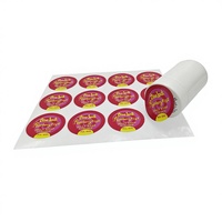 Autocollants ronds à double couche imprimés sur mesure, étiquettes à décoller et révéler pour l'emballage du savon, autocollant rond double face pour le savon fait main