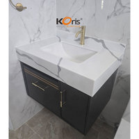 Láminas de Superficie Sólida Acrílica Modificada Koris, Gran Formato, 12mm de Grosor, Color Blanco Mármol, para Encimeras de Cocina y Baño, Venta al Por Mayor