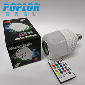 Poplor Music Bulb 15W RGB <b>Led</b> <b>Light</b> With Remote Control For Party Lighting - Product Image 1