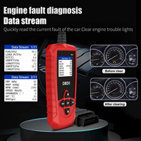 Herramienta de diagnóstico del sistema de motor automático OBD2 profesional, La batería incluye inyector de combustible, limpiador de coches, analizador automotriz de por vida