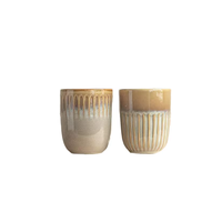 Tasse à café en céramique sans anse, gobelet côtelé à glaçure réactive, tasse à thé japonaise pour café et restaurant (vente en gros)