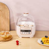 LELESS Mini-cuiseur électrique numérique portable à cuisson lente, avec revêtement antiadhésif en plastique, automatique, avec tasse doseuse, pour hôtel
