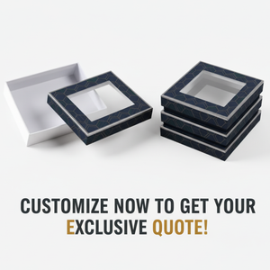Tùy Chỉnh Giai điệu Tối Dòng Nghệ Thuật Thanh Lịch Kinh Doanh Cửa Sổ Hộp Đồng Hồ Sang Trọng Hiển Thị Trường Hợp Cứng Nhắc Hộp - Product Image 6