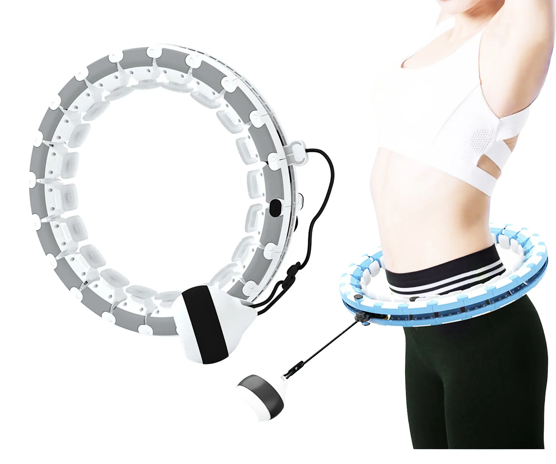 Wholesale Hula Hoops Fitness Smart Detachable Adjustable Hula Ring