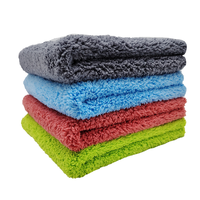 Großhandel Heißer Verkauf Mikrofasertuch Korallenfleece Handtuch 40*40cm 500gsm 4 Farben Weich Saugfähig für Zuhause/Auto/Schönheit
