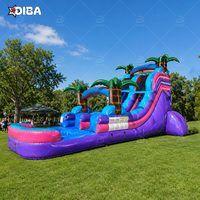 Toboggan aquatique gonflable personnalisé pour enfants, toboggan aquatique pour enfants pour terrain arrière