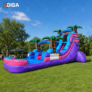 <span class=keywords><strong>Toboggan</strong></span> aquatique gonflable personnalisé pour enfants, <span class=keywords><strong>toboggan</strong></span> aquatique pour enfants pour terrain arrière - Product Image 4