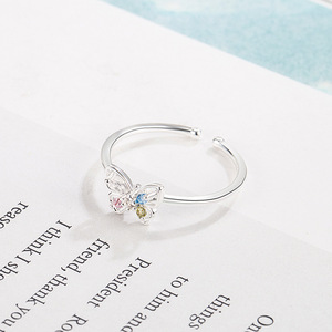 Anillos de Piedras Preciosas de Lujo para Mujer 2025, Anillos Casuales Coloridos con Diamantes, Mariposa, Hada, Corazón Dulce y Estilo Femenino - Product Image 3