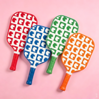 Fiberglas Pickleball Raketi Özelleştirilmiş Baskı Desteği Yeni Başlayanlar İçin Eğlence Sporu Spor Mağazası Toptan Tedarik