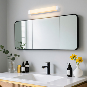 Lámpara de Pared LED Moderna de Acero Inoxidable Cromado, Impermeable IP44, para Espejo de Baño, Hotel, Maquillaje - Product Image 3