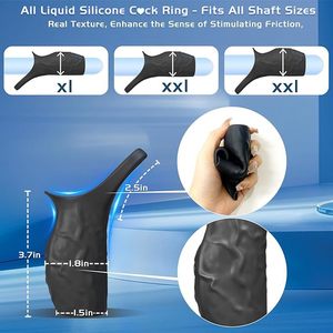Wolf Lock Cincin presisi getaran Masturbator cincin pasangan resistensi Delay in Body <span class=keywords><strong>Resonator</strong></span> mainan seks - Product Image 5