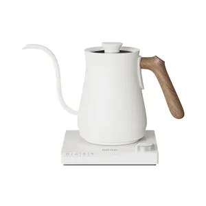 Chaleira elétrica de café com bico de pescoço de ganso de aço inoxidável 0,7L, novo estilo, ideal para vendas, 2024