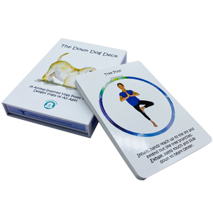 Manufacturer waterproof flash cards children animal custom design card game playing with magnetic box