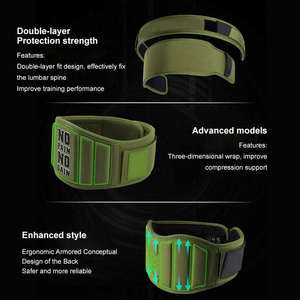 Ceinture de musculation personnalisée pour hommes et femmes, soutien dorsal en EVA pour squats, avec système de verrouillage automatique, respirante, pour la musculation - Product Image 5