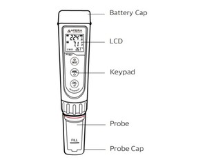 ชุดเครื่องมือวัดค่า pH/ORP รุ่นพรีเมียม Apera Instruments PR60F พร้อมช่วงการวัดค่า pH (-2.00 - 16.00 pH), ORP (-1000 ถึง 1000 mV) - Product Image 3