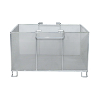 Panier en treillis métallique tissé en acier inoxydable sanitaire de qualité alimentaire SS 304 316, pliable, pour rangement et passoire, pour usage médical, cuisine, pique-nique