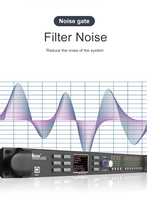 Processeur audio numérique DSP 4.8SP LM848T, taux d'échantillonnage 96K, gestion des enceintes avec construction métallique pour les performances sur scène