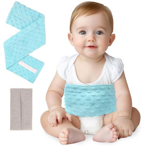 Ceinture d'emmaillotage pour bébé avec chaleur apaisante, soulagement des douleurs d'estomac pour les nouveau-nés et les tout-petits, enveloppes chauffantes pour le ventre en graines de lin - Product Image 1