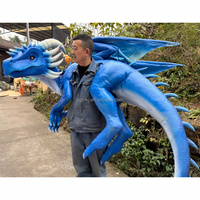 Marionnette de dragon animatronique réaliste pour spectacles de parcs à thème, fêtes, cosplay et divertissements interactifs