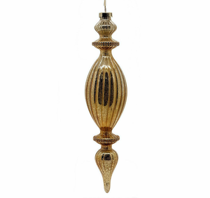 Collection <span class=keywords><strong>d</strong></span>'ornements artisanaux en or <span class=keywords><strong>champagne</strong></span> avec des finitions à plusieurs niveaux et des boules de Noël ornées de cristaux en forme <span class=keywords><strong>d</strong></span>'étoile pour l'arbre de Noël - Product Image 3