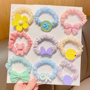 Mohei <b>Sweet</b> <b>Flower</b> Sausage Hair Tie High Elasticity Rubber Band Girls Hair Accessory Summer 2022 Fresh Style - Product Image 3