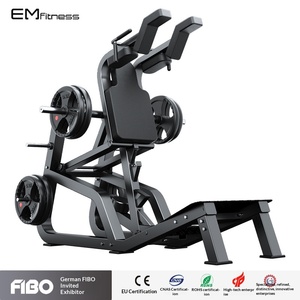 Machine à <span class=keywords><strong>Squat</strong></span> Commerciale en Acier Hak, <span class=keywords><strong>Presse</strong></span> à Jambes pour Entraînement des Cuisses et des Hanches, Équipement de Fitness Incliné en V à Charge de Plaques pour Salle de Sport - Product Image 4