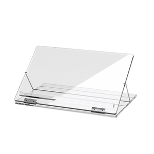 Expositor de Libros Plegable de Acrílico Transparente al por Mayor, Soporte de Lucite Transparente para Exhibición - Product Image 6