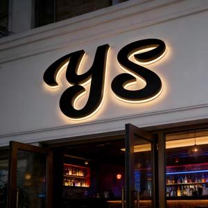 ป้ายไฟอะคริลิคติดผนังแบบกำหนดเองสำหรับธุรกิจ ป้ายไฟ LED Backlit ส่องสว่าง ป้ายไฟตัวอักษร โลโก้ธุรกิจ สำหรับภายนอกอาคาร แข็งแรงทนทาน - Product Image 2