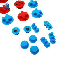Boutons de volant gauche et droit Deson Digital pour consoles de jeu, clavier en silicone avec logo imprimé, boutons en caoutchouc à point unique découpés