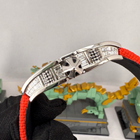Nouvelle montre de luxe haut de gamme en alliage de titane avec diamants, boîtier 6701, montre pour homme, sport, saphir, automatique, mécanique, étanche