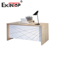 Ekintop exécutif meubles de bureau en bois antique bureau ovale