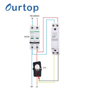 Nhà Máy Giá Single phase thông minh Meter Din Rail cho 100A tuya thông minh cho đo điện tiêu thụ - Product Image 3