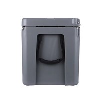 Glacière isotherme rotomoulée en PE de qualité alimentaire 45QT, étanche, avec logo personnalisé, design moderne, motif dessin animé/bouteilles de canettes, pour stockage de glace sèche