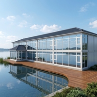 Maison modulaire préfabriquée américaine pour petite famille, maison conteneur portable et démontable, structure en acier pour l'extérieur