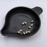 Perles d'espacement mini rugby en or 18 carats Au750, 3x2mm, trou de 0,75mm, perles d'or hypoallergéniques pour la fabrication de bijoux
