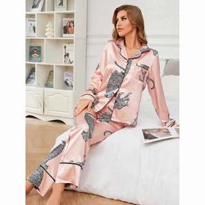 Nouvelle Collection 2025 – Pyjama de Luxe en Soie pour Femme – Ensemble Long et Élégant – Vêtements de Nuit Féminins - Product Image 3