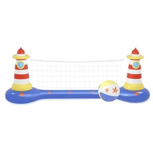 Inflable agua doble bádminton meta playa piscina voleibol red conjunto cohete barco para piscina - Product Image 4