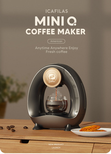 Machine à café <span class=keywords><strong>MINI</strong></span> Q <span class=keywords><strong>2</strong></span> en 1, <span class=keywords><strong>cafetière</strong></span>/théière personnelle pour une tasse, avec adaptateur pour dosettes K-Cup et café moulu, capacité de 4 à 8 oz - Product Image 4