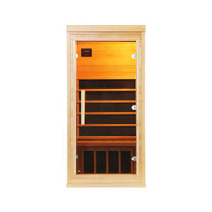 Sauna de lujo familiar para 2 personas Sauna infrarroja portátil de calor suave Sauna seca de madera - Product Image 4