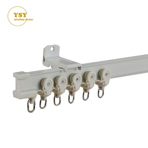 Rail de rideau flexible en aluminium pour <span class=keywords><strong>baie</strong></span> <span class=keywords><strong>vitrée</strong></span>, fixation au plafond, courbé, pour séparateur de pièce - Product Image 5
