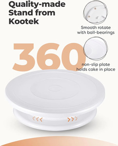 <b>Cake</b> <b>Decorating</b> Kit with Turntable Baking <b>Supplies</b> for Beginner Pros Essential Baking Tools - Product Image 2