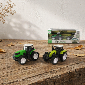 BEFLY Kids Pull Back Sliding Farm <strong>Tractor</strong> Toy 3+ Unisex Diecast Car 1:64 Scale Window Box Packaging - Product Image 4