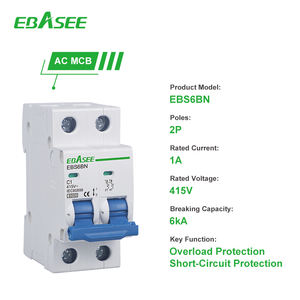 Mini disjoncteurs MCB 6kA 10A 16A 20A 32A 63A 6kA 2P d'usine OEM - Product Image 2