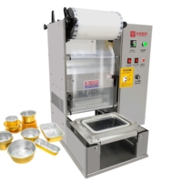 Machine d'emballage alimentaire à emporter de haute qualité plateau manuel très efficace Machine de scellage de boîte à lunch scellant de plateau commercial
