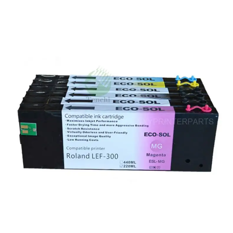 440ML/PC ECO-UV Refillable Ink Cartridge For Roland LEF-300 LEF-20 LEF-12 LEJ-640FT LEJ-640 LEC-540 LEC-330