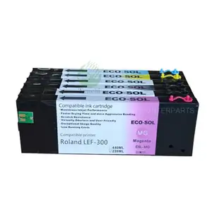 440ML/PC生态UV填充墨盒Roland LEF-300 LEF-20 LEF-12 LEJ-640FT LEJ-640 LEC-540 LEC-330